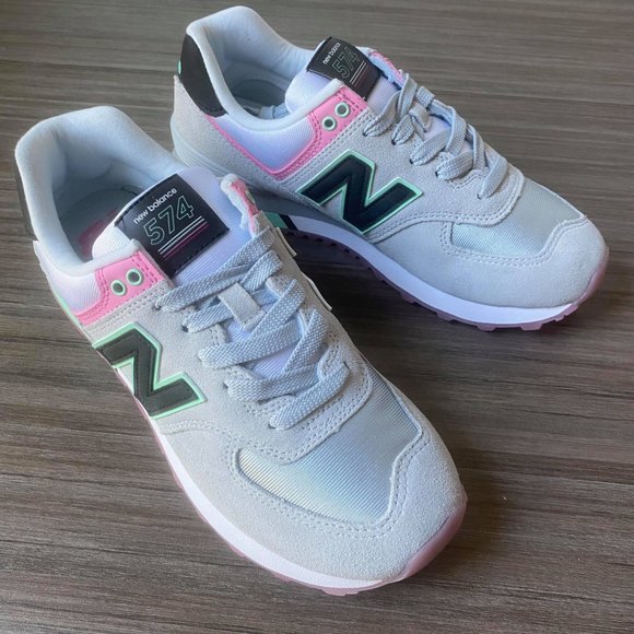 New Balance 574 Sneakers Women's Shoes WL574SAT - Picture 4 of 16